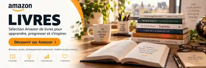 Sélection de livres pour apprendre et s’inspirer — découvrir sur Amazon
